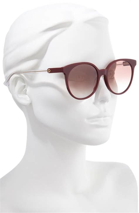 gucci round/oval sunglasses|gucci 54mm round sunglasses.